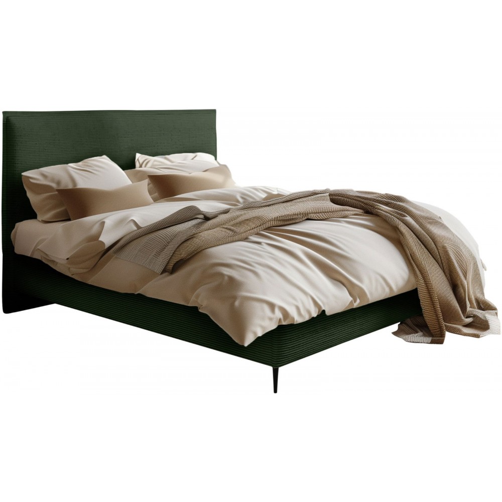 Επενδυμένο κρεβάτι Puretta-Prasino-140 x 200