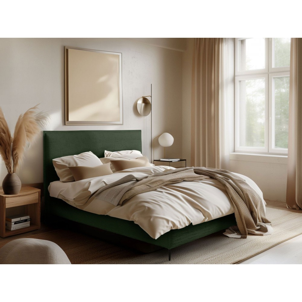 Επενδυμένο κρεβάτι Puretta-Prasino-160 x 200