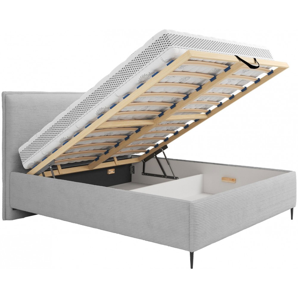 Επενδυμένο κρεβάτι Puretta-Prasino-180 x 200