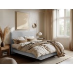 Επενδυμένο κρεβάτι Puretta-Gkri-140 x 200