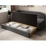 Καναπές - κρεβάτι Fanuci-Gkri Skouro-Αριστερή