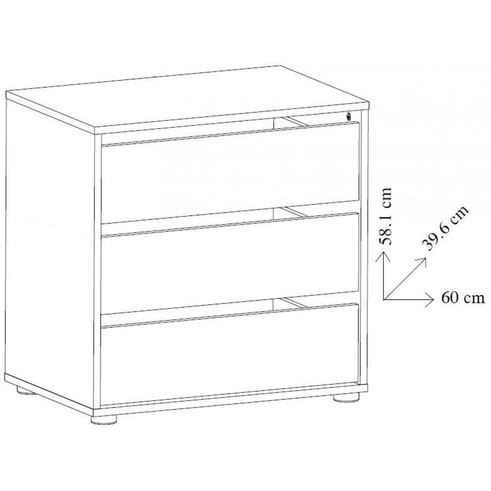 Συρταριέρα Bolt 3S