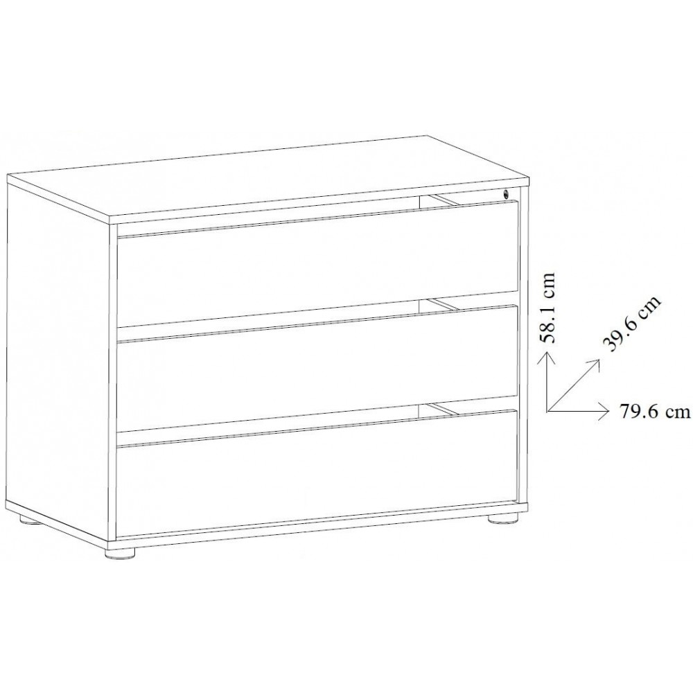Συρταριέρα Bolt 3S plus