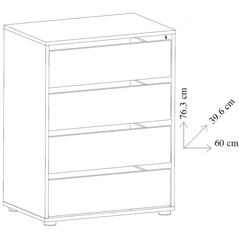 Συρταριέρα Bolt 4S