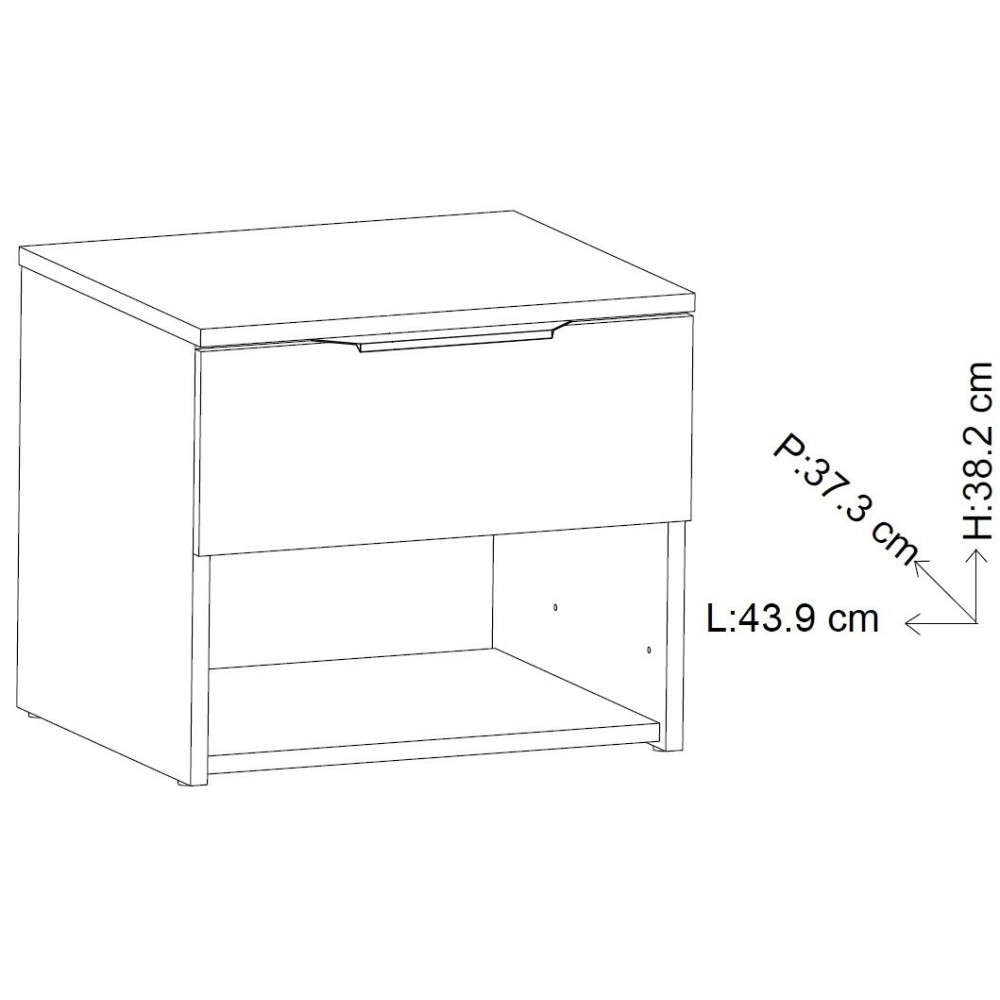 Κομοδίνο Yurei 1S 43.9x37.3x38.2