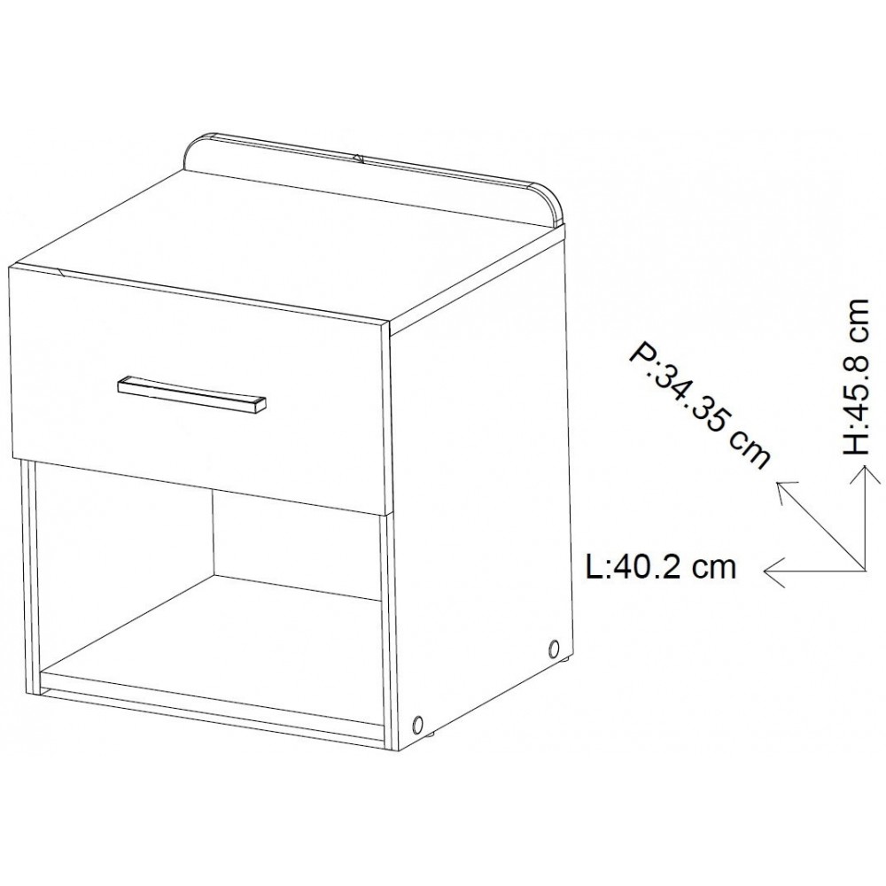 Κομοδίνο Swappie 40x34.3x45.8