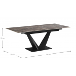 Τραπέζι Manitoba επεκτεινόμενο