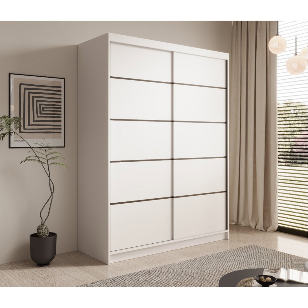 Ντουλάπα Naldo 150 συρόμενη -Leuko 150x58x200