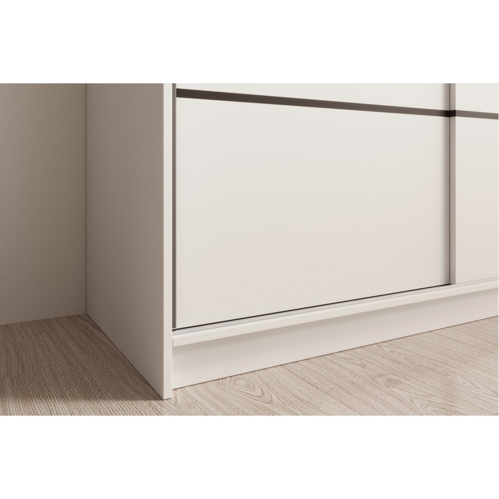 Ντουλάπα Naldo 150 συρόμενη -Leuko 150x58x200