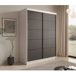 Ντουλάπα Naldo 150 συρόμενη -Leuko-Mauro 150x58x200