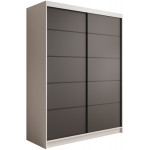 Ντουλάπα Naldo 150 συρόμενη -Leuko-Mauro 150x58x200