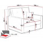 Πολυθρόνα - κρεβάτι Viva Sonic I-Leuko