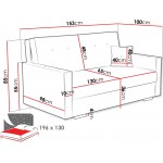 Καναπές Viva Sonic III τριθέσιος-Menta