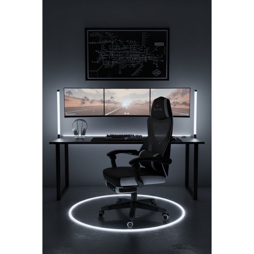 Καρέκλα Gaming Raptor Venom-Leuko