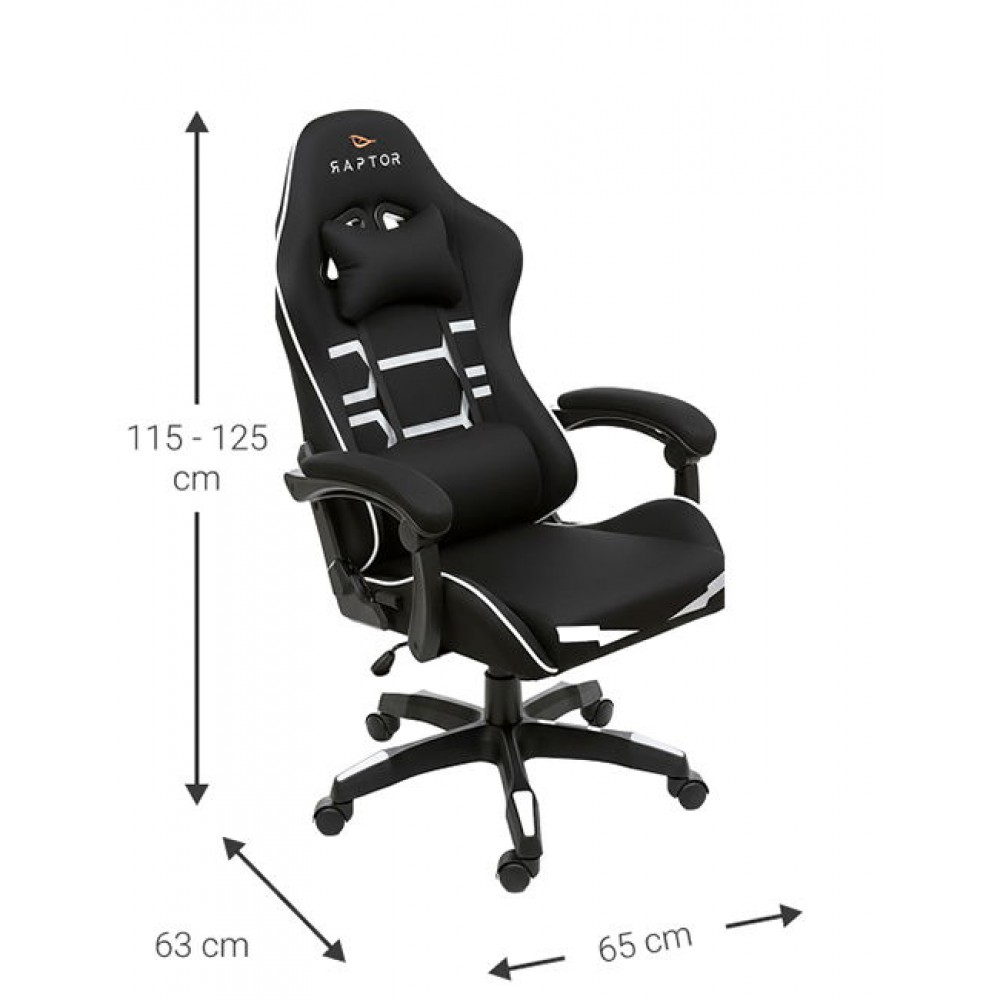 Καρέκλα Gaming Raptor Inferno-Leuko