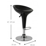 Σκαμπό μπαρ Elaina-Mauro