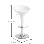 Σκαμπό μπαρ Elaina-Leuko