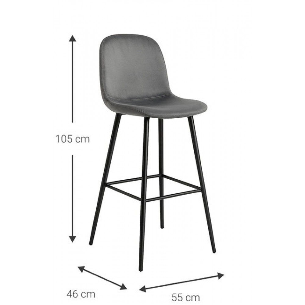 Σκαμπό μπαρ Farenor 55x46x105