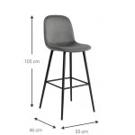 Σκαμπό μπαρ Farenor 55x46x105