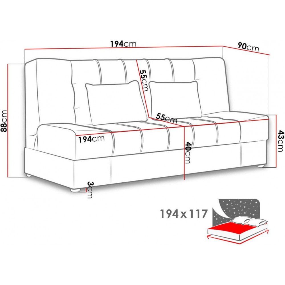 Καναπές - κρεβάτι Sonia I-Dark Beige