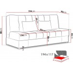 Καναπές - κρεβάτι Sonia I-Dark Beige