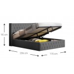 Επενδυμένο κρεβάτι Zenmor