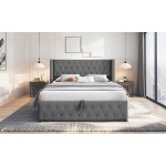 Επενδυμένο κρεβάτι Zenmor-Gkri