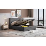 Επενδυμένο κρεβάτι Zenmor-Gkri