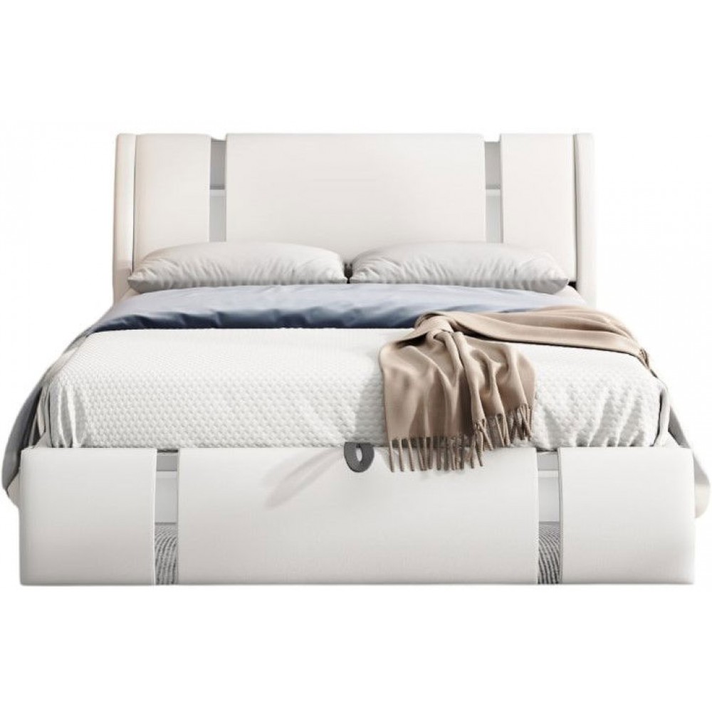 Επενδυμένο κρεβάτι Aelina-Leuko