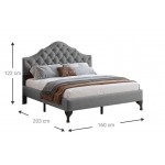 Επενδυμένο κρεβάτι Desora