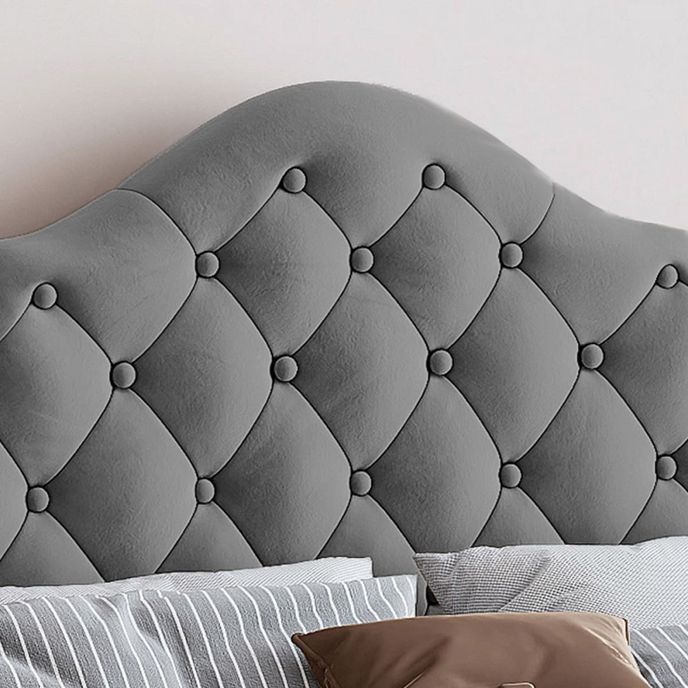 Επενδυμένο κρεβάτι Desora-Gkri