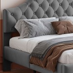 Επενδυμένο κρεβάτι Desora-Gkri
