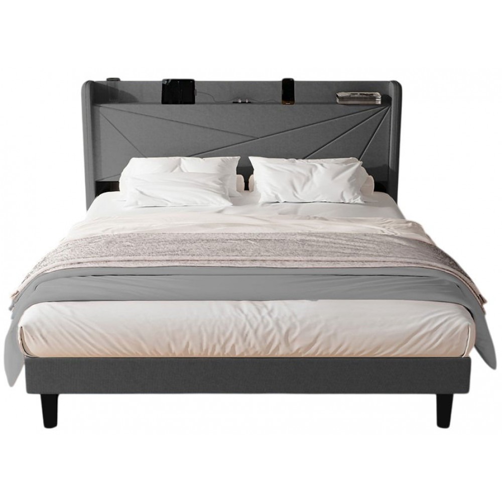 Επενδυμένο κρεβάτι Ambrey-Gkri