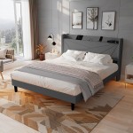 Επενδυμένο κρεβάτι Ambrey-Gkri