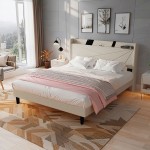 Επενδυμένο κρεβάτι Ambrey-Mpez