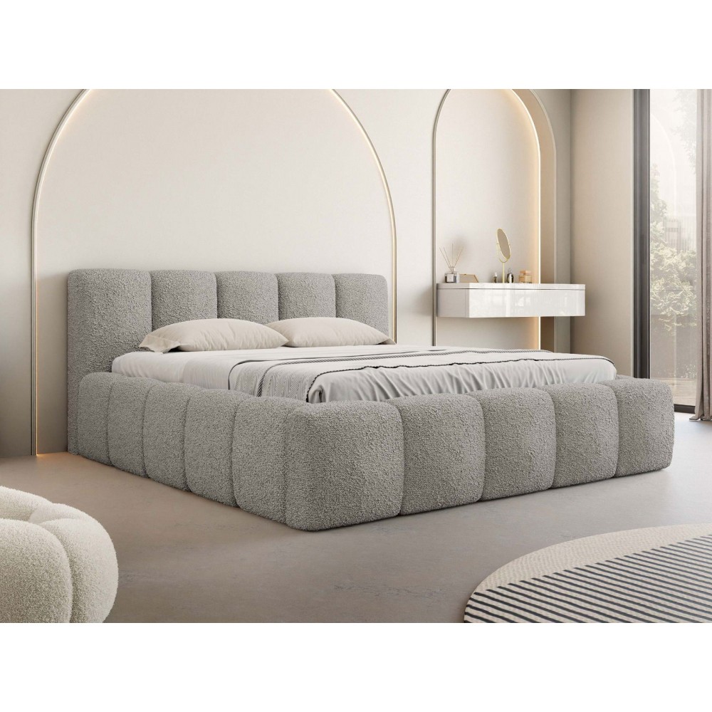 Επενδυμένο κρεβάτι Kevson-Gkri-140 x 200