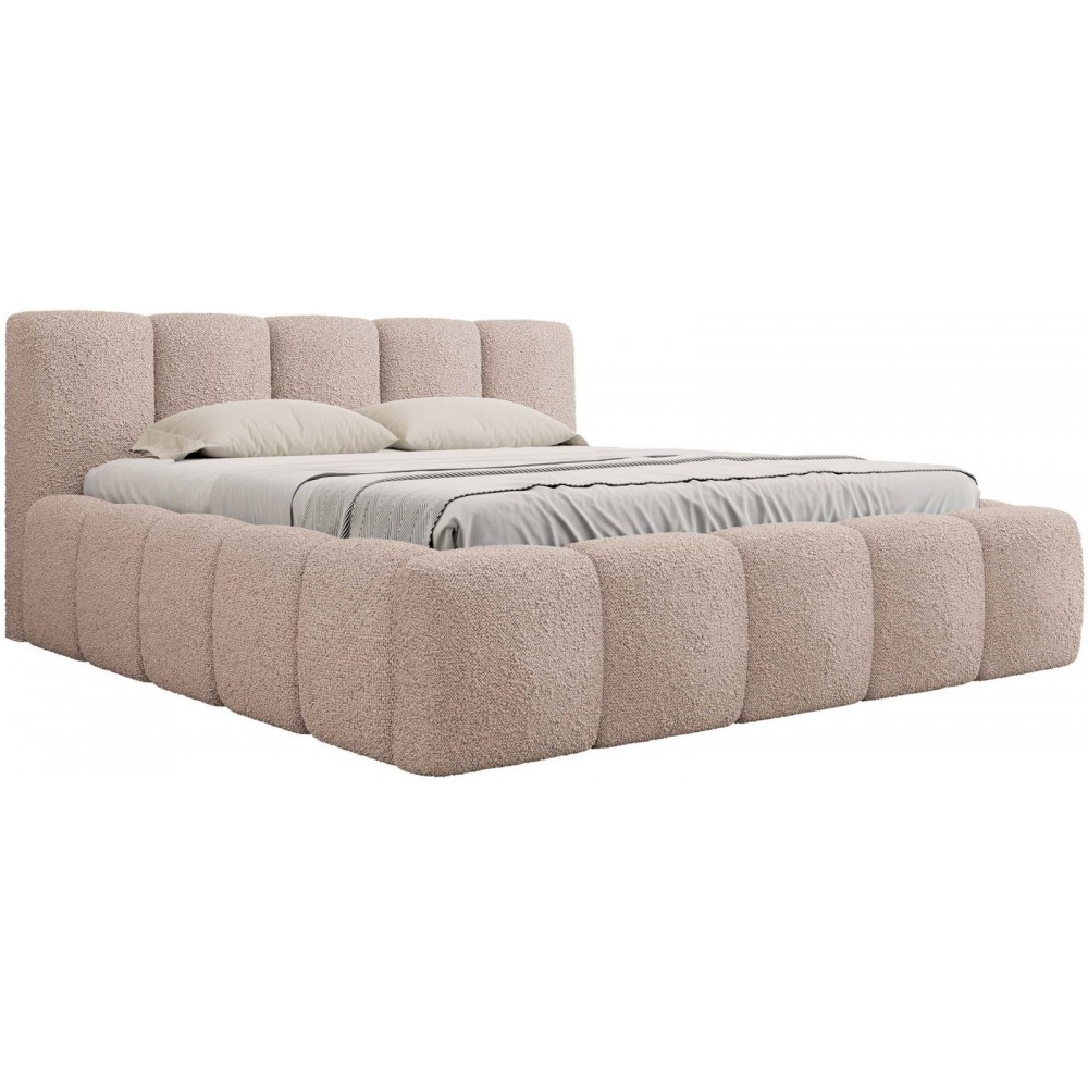 Επενδυμένο κρεβάτι Kevson-Roz-140 x 200