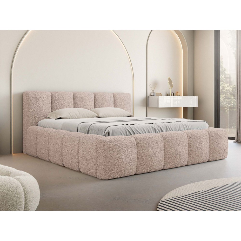 Επενδυμένο κρεβάτι Kevson-Roz-160 x 200