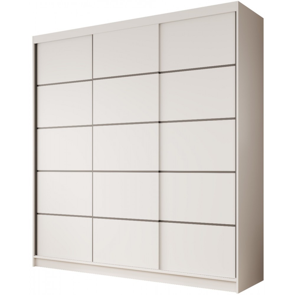 Ντουλάπα Hansa 200 συρόμενη-Leuko 200x58x215