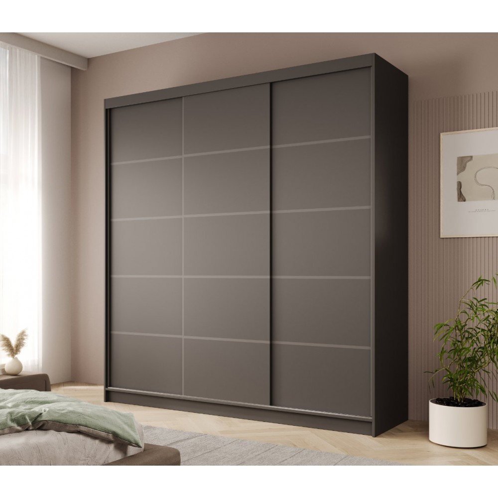 Ντουλάπα Hansa 200 συρόμενη-Mauro 200x58x215