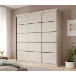 Ντουλάπα Hansa 200 συρόμενη-Cashmere 200x58x215