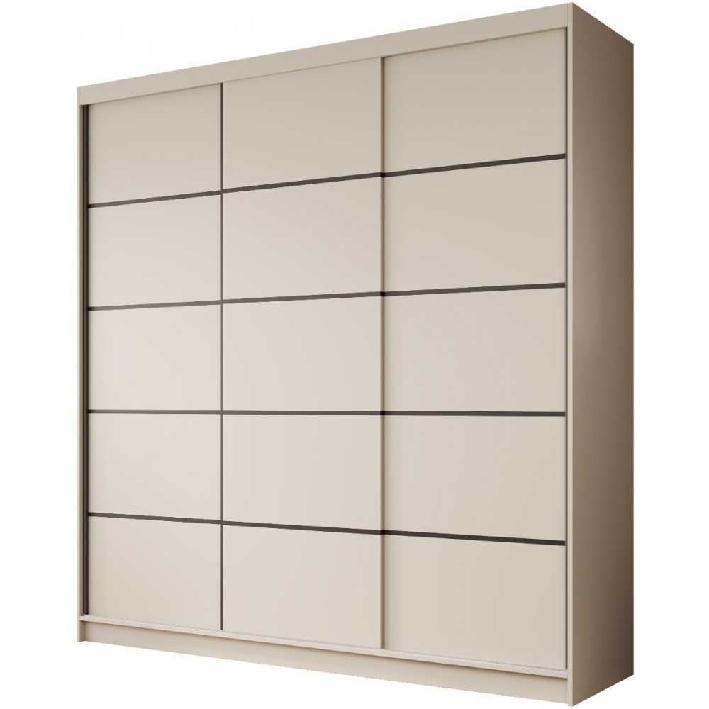 Ντουλάπα Hansa 200 συρόμενη-Cashmere 200x58x215