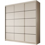 Ντουλάπα Hansa 200 συρόμενη-Cashmere 200x58x215