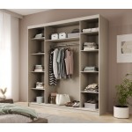 Ντουλάπα Hansa 200 συρόμενη-Cashmere 200x58x215