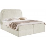 Επενδυμένο κρεβάτι Bonito-Ekrou-140 x 200