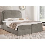 Επενδυμένο κρεβάτι Bonito-Silver Gray-120 x 200