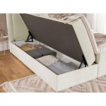 Επενδυμένο κρεβάτι Bonito-Silver Gray-200 x 200