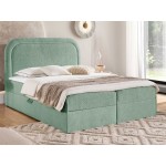 Επενδυμένο κρεβάτι Bonito-Prasino-180 x 200