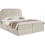 Επενδυμένο κρεβάτι Bonito-Beige-160 x 200