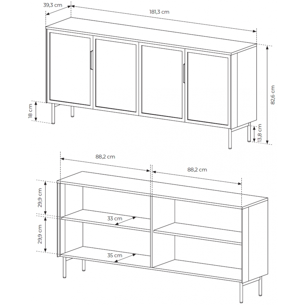 Μπουφές Luminus 4D-Kafe